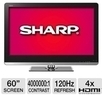 Online Deals Sharp 60" 120Hz 1080p LED LCD HDTV (Refurbished) Code: WUP58066