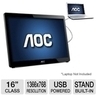 Online Deals AOC e1649Fwu 16" Ultra Slim USB Portable LED Monitor - TigerDirect.com
